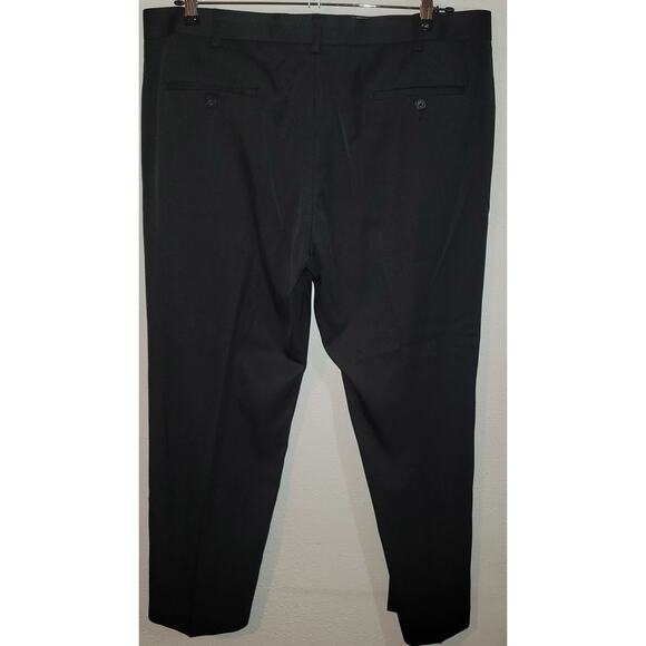 Axist Black Flat Front Men's Dress Pants 40 X 30 Straight Leg - Picture 1 of 4